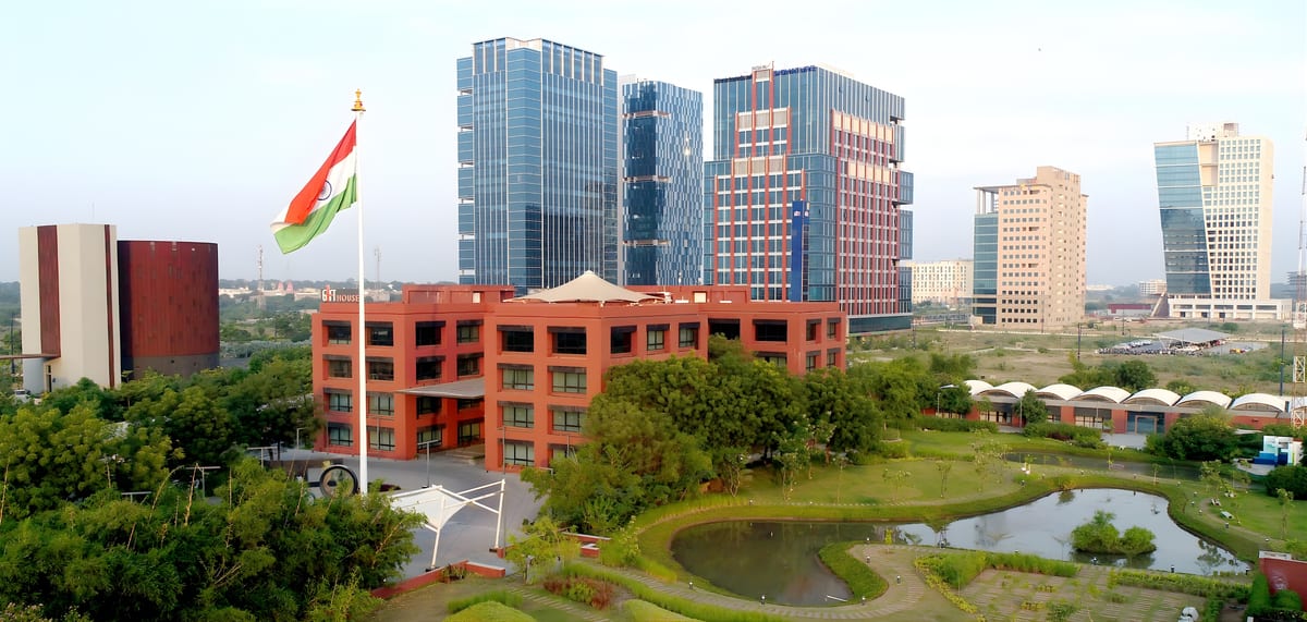GIFT City skyline and financial district